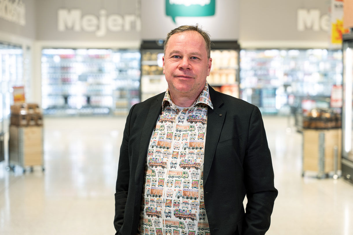 Erik Larsson, marknadschef på Coop Nord