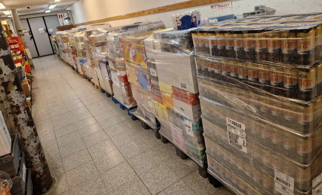 Pallar på rad