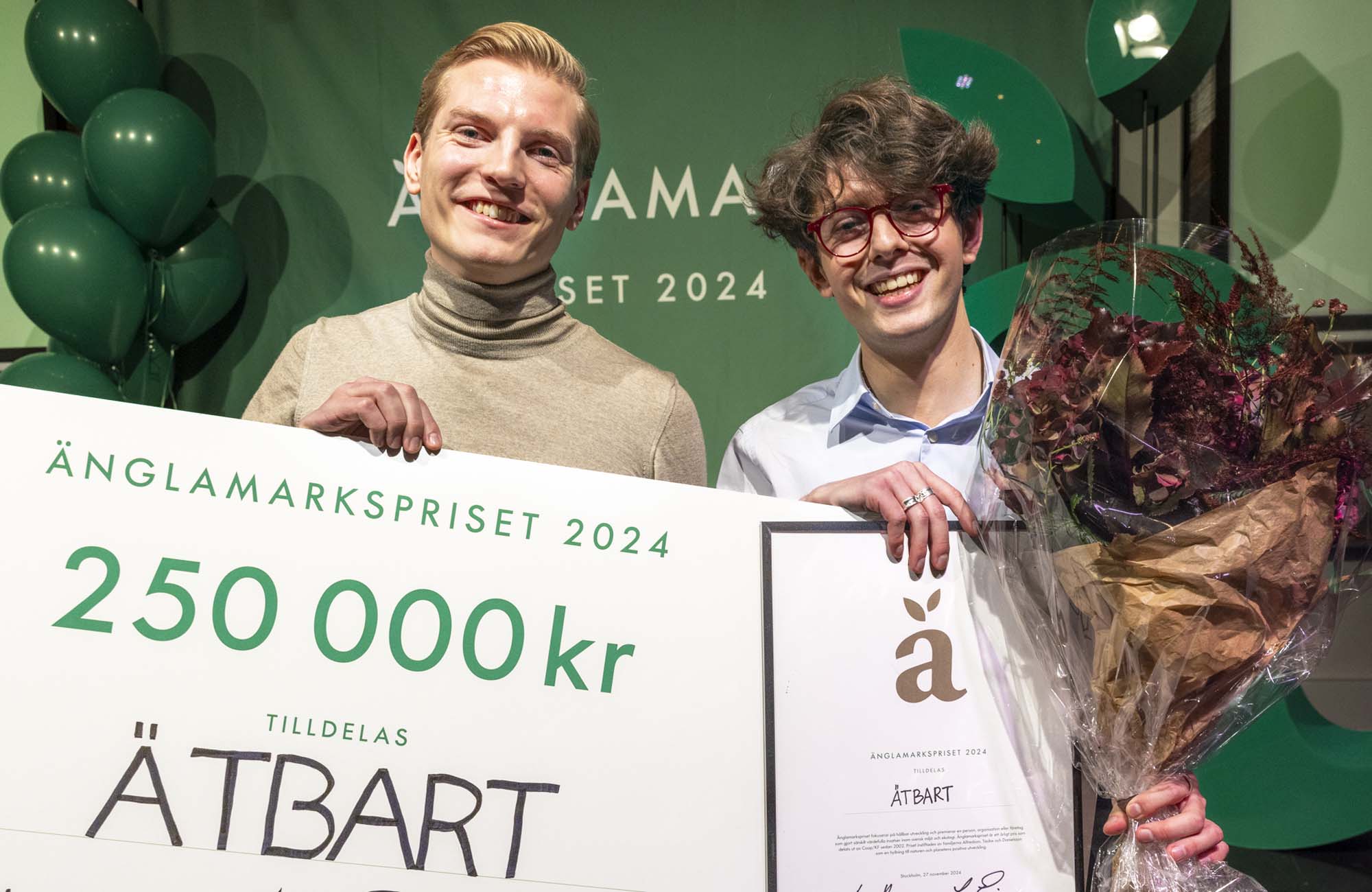 Förerningen Ätbart får Änglamarkspriset 2024