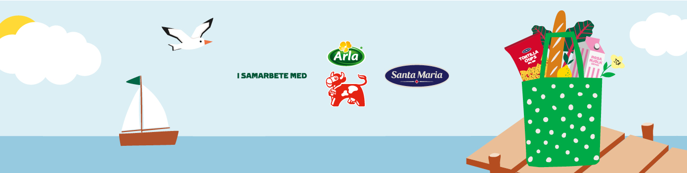 I samarbete med Arla Ko och Santa Maria